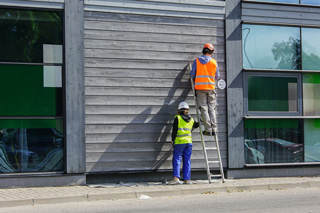 Man on ladder